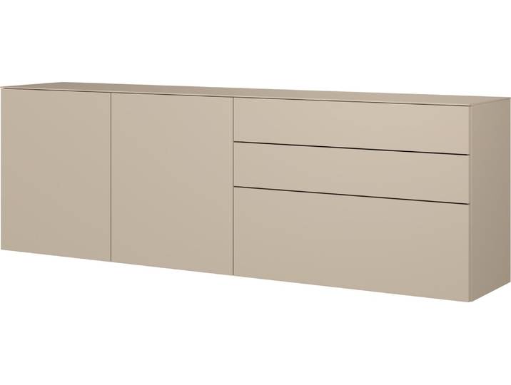WK-Wohnen Hängesideboard VIVA, beige, Holzfurnier