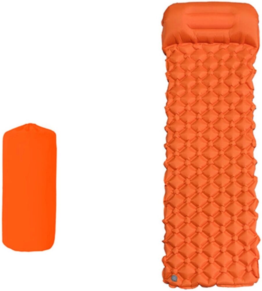 INF Matelas de couchage gonflable extérieur - TPU 5cm d'épaisseur, capacité 200kg, tapis de camping portable Orange
