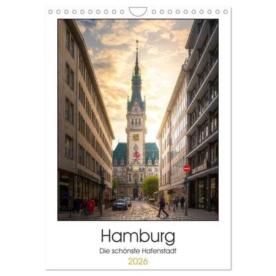 Hamburg - Die schönste Hafenstadt (Wandkalender 2026 DIN A4 hoch), CALVENDO Monatskalender