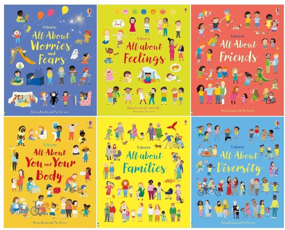 Usborne All About Feelings Friends and Families 6 Books Collection Set – Educational Learning Collection for Kids