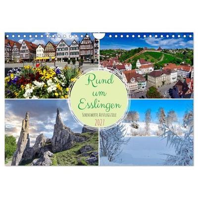 Rund um Esslingen (Wandkalender 2027 DIN A4 quer), CALVENDO Monatskalender