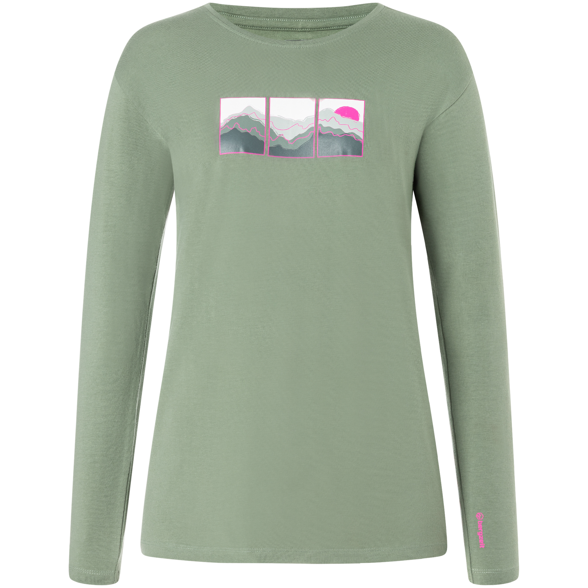 Bergzeit Basics Bergzeit Damen Longsleeves gruen Größe XXS Trekking Hautfreundlich