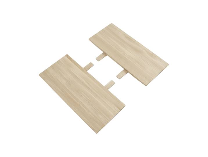Muuto Earnest Extendable Einlegeplatten Set aus 2 Oiled oak