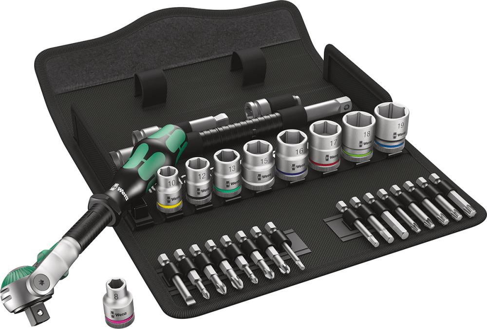 WERA Steckschlüssel-Satz 3/8" ZYKLOP speed 29-teilig