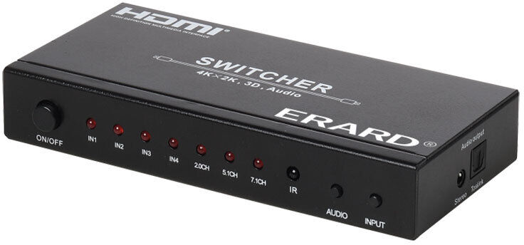 SWITCH ERARD HDMI 4 PORTAS