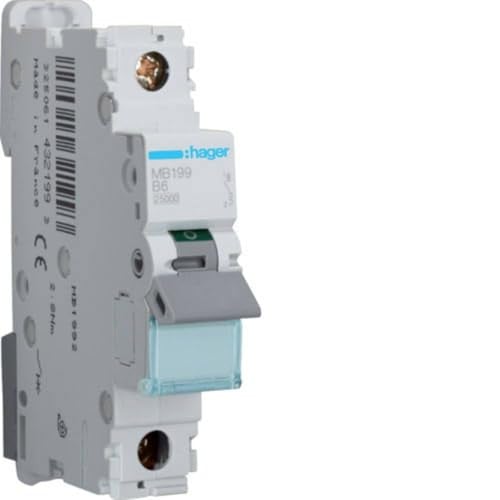 Hager MB199 B-Type 1P 1 module Circuit Breaker