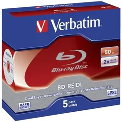 Verbatim Blu-ray BD-RE 5 Stück Jewel Case