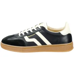 GANT Damen Sneaker - CUZIMA, Leder, Schnürschuh, Turnschuh, Low Schwarz / EUR 39