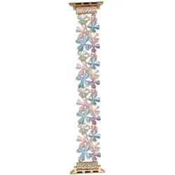 Neue Armbanduhr GlacierX Gleam Clover Stretch Bracelet Sweet Candy für Apple Watch 38/40/41mm Pastell.