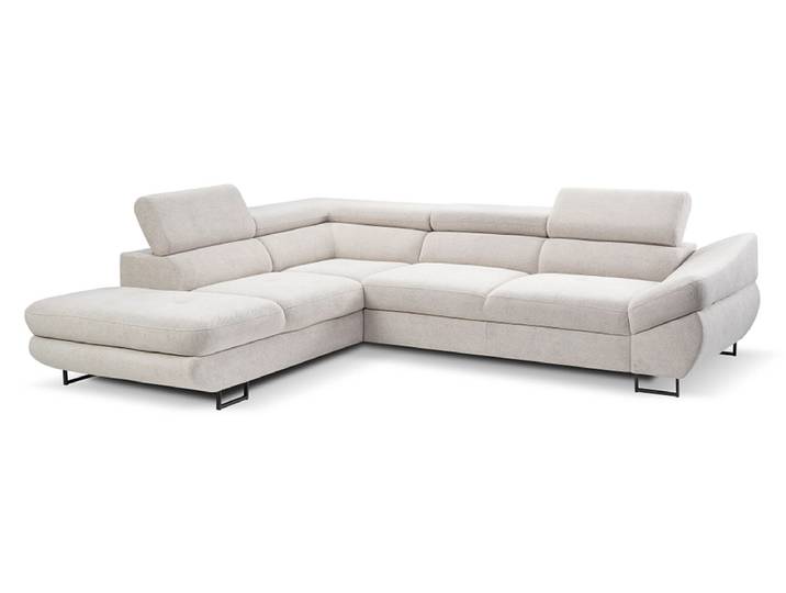Ecksofa FABIO Polyester grau