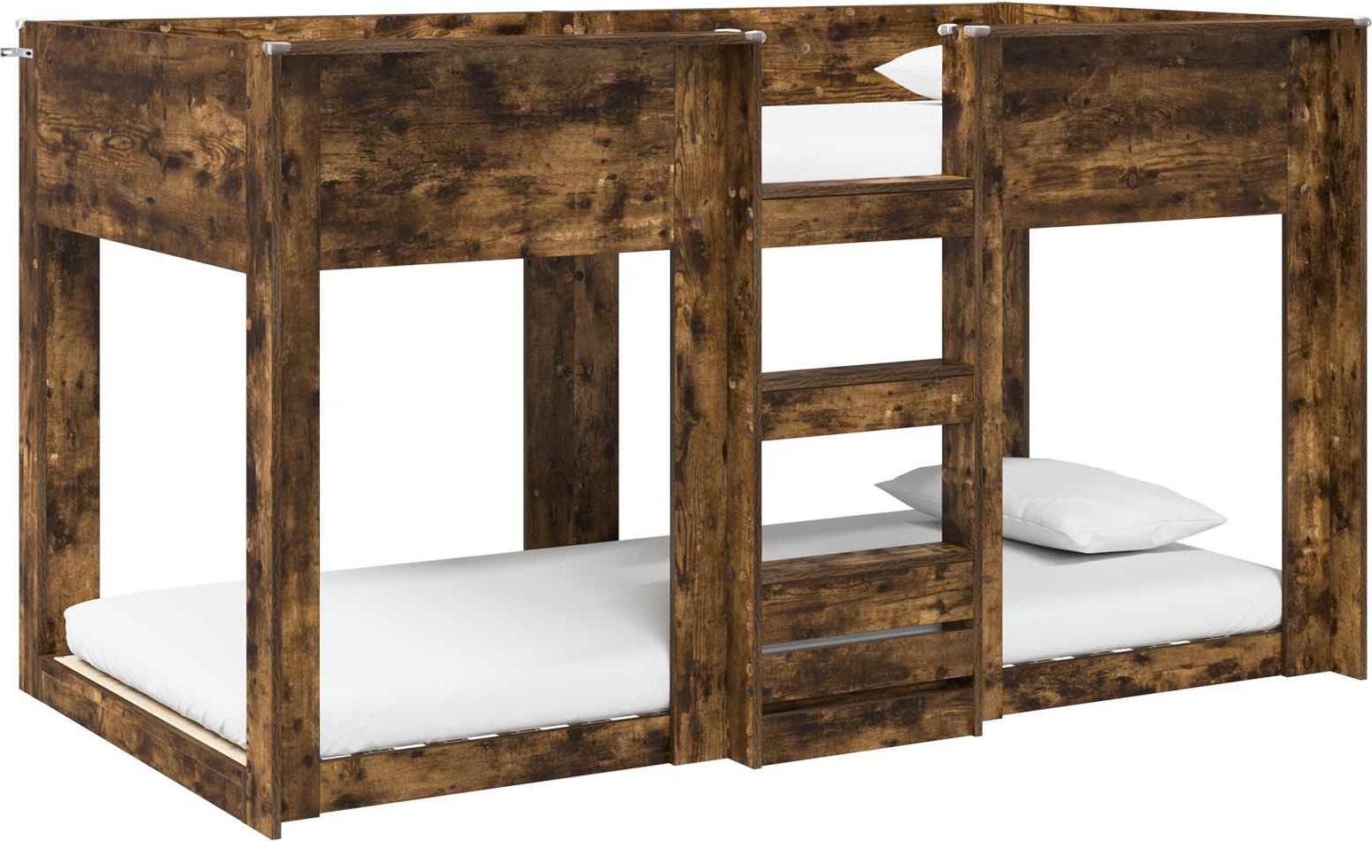 Etagenbett für Kinder Geräucherte Eiche 90 x 190 cm