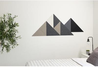Felt Right Warm Mini Shaded Mountain   Sound Dampening Pinnable Tiles