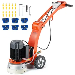 VEVOR Betonbodenschleifer 25,4 cm handgeführte Poliermaschine 3,0 PS