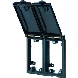 Murr Elektronik Einbaurahmen 2-fach Metall schwarz Modlink MSDD Inhalt: 1 St., Elektronikkabel + Stecker, Schwarz
