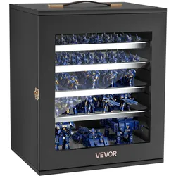 VEVOR Miniatur-Aufbewahrungskoffer für Warhammer 40k, passend für Modelle im Maßstab 1000-1500, Transportkoffer mit 5 Ablagen 11 Fächern, Sammlervitrine für Sammlerstücke (Miniaturen nicht enthalten)
