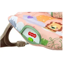 Lean Toys, Babywippe, Wippe 2in1 Vibration und Klang Lion 17673