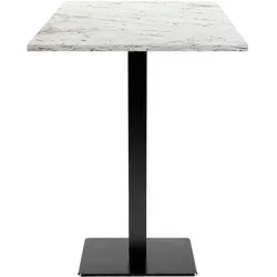 RestooTab - Stehtisch Milan 60x60cm Dekor Calacatta