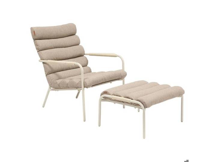 Fauteuil relax de jardin Solani argile - Hespéride