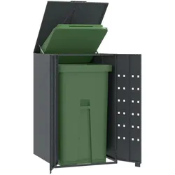 vidaXL, Gartenhaus + Gartenschrank, Nawonina (Gasdruckfeder-Klappdeckel)