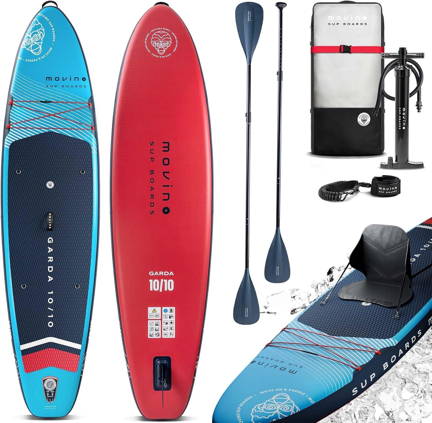 Aufblasbares Stand-Up-Paddleboard für lange Touren, leichtes SUP-Board mit 330 cm Länge und Zubehör