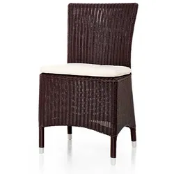 Stuhl Daryll Gestell Aluminium braun Kunststoffgeflecht 45x86x55.5 cm