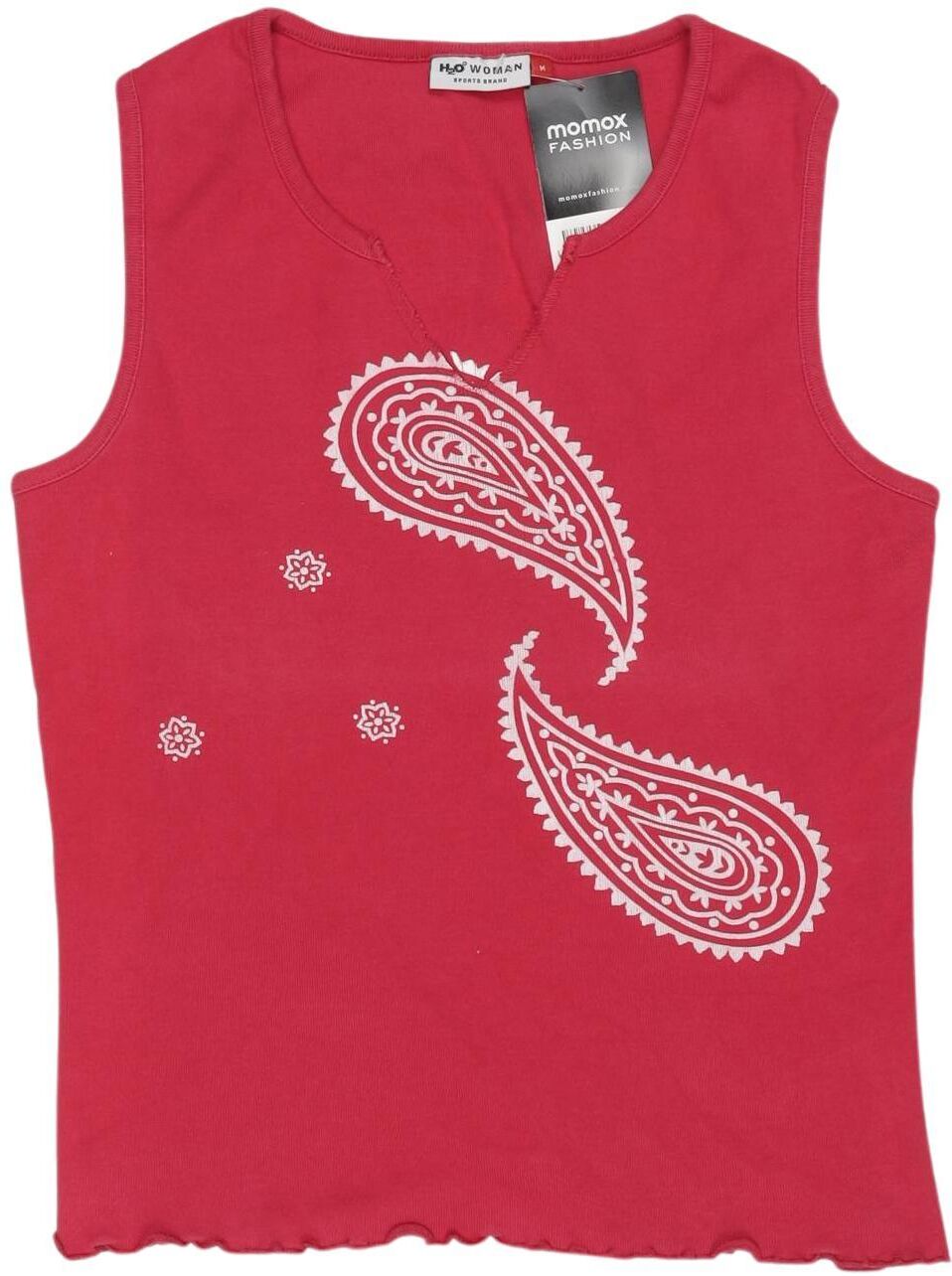 H2O Damen Top, Rot, Gr. M, Baumwolle - Second Hand