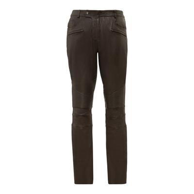 Lederhose RICANO "Lederhose Franklin", Herren, Gr. 31, Länge 34, braun, Obermaterial: 100% Ziegennappaleder GONA., schmal, Hosen, Handgefertigt aus echtem Leder