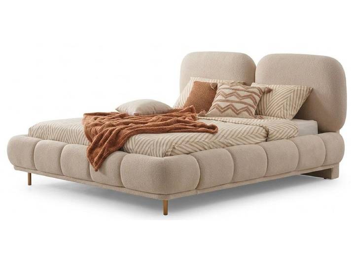 Xlmoebel Schlafzimmer-Set Bett Schrank Stil modern beige geräumig komfortabel Schlafzimmer
