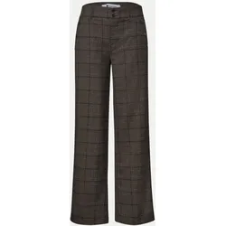 High Waist Hose Kariert Braun 36/30