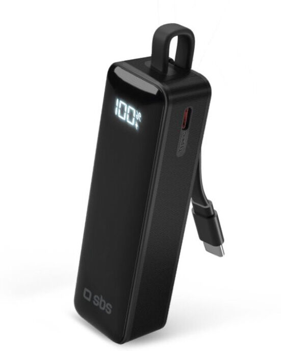 POWERBANK SBS LED 5000 MAH C/CABO