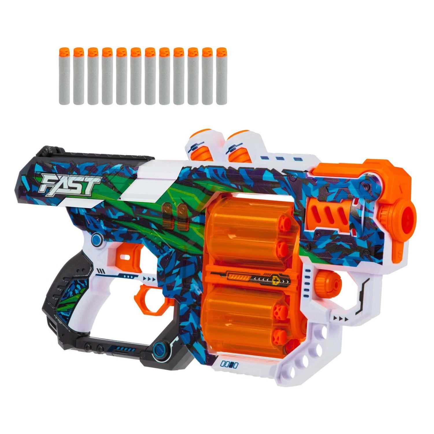 Toi-Toys Schaumstoff-Strikex-Pistole mit Doppelmagazin-Zerstörer (32089A)