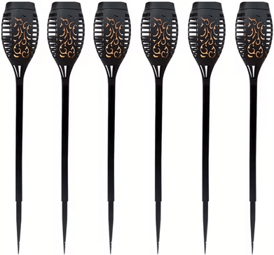 Uplift Curations 12LED Solar Flame Torch Lights Waterproof Flickering Garden & Pathway Outdoor Solar Lamps n2012 6