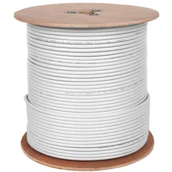 Cabletech F690BV Koaxialkabel, weiss, Rolle 305 m (Antennenkabel), Antennenkabel