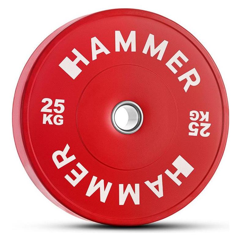 Hammer Fitness Bumper Plate 50 mm 25 kg (1 x 25 kg) (17055)