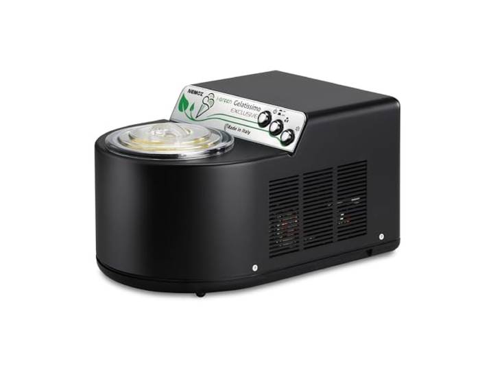 NEMOX Gelatissimo Exclusive i-Green Semi-professionelle Eismaschine für italienisches Eis und Sorbet (schwarz)