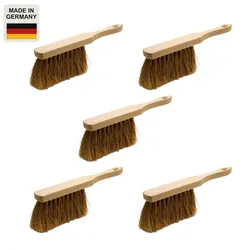 Andreas Bürsten GmbH 5 x Handfeger Set, 280 mm, Kokos, Natur