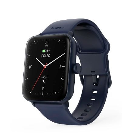 Hama 178621 6010 49 mm Smartwatch Quadratisch (Blau) 00178621