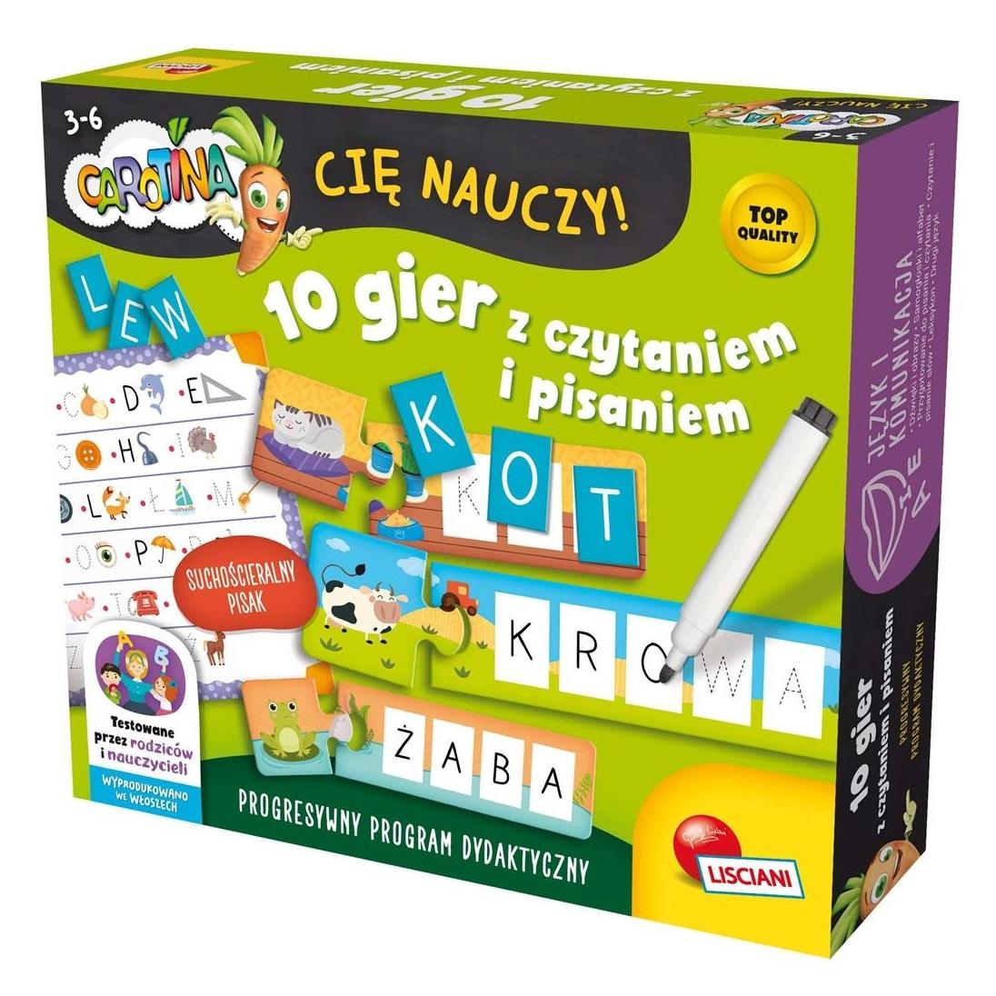 Lisciani Carotina-Set - 10 Lese- und Schreibspiele (Deutsch) (304-PL102839)