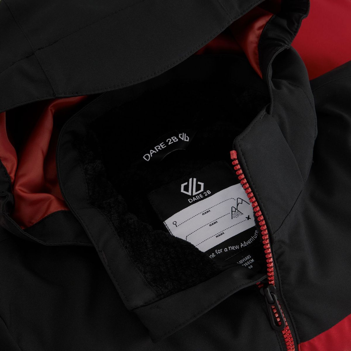Dare2b Cheery Jacket blck/dngrred (YQ6) 5-6yrs DKP585-YQ6-5-6yrs