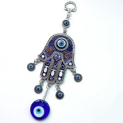 Uplifted Finds Artisan Hamsa & Evil Eye Wall Hanging   Geometric Iron Wind Chime   Executive Yoga & Studio Sanctuary Decor bu