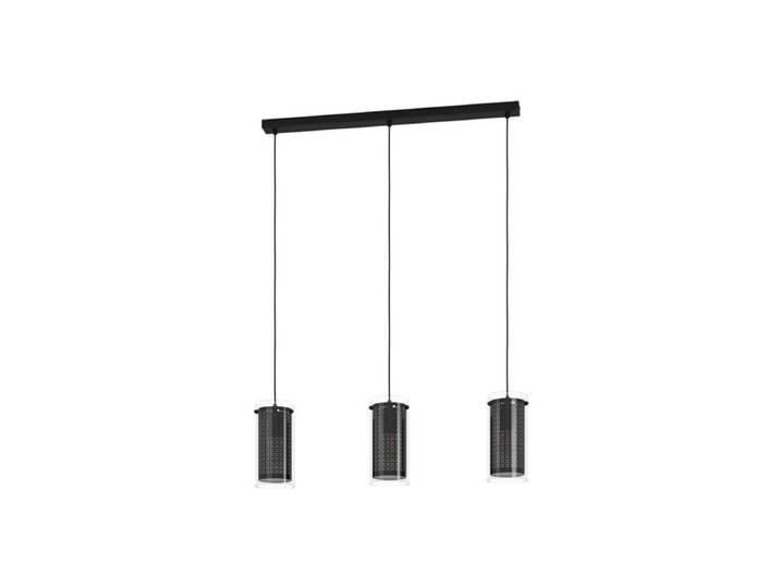 EGLO PINTO TEXTIL 1 long table pendant 3L E27 black/clear/cut-out