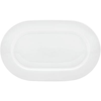 Servierplatte VAN WELL "Gourmet", weiß, B:36cm H:1,8cm L:22,7cm, Porzellan, Servierplatten, Servierplatte, spülmaschinenfest und mikrowellengeeignet
