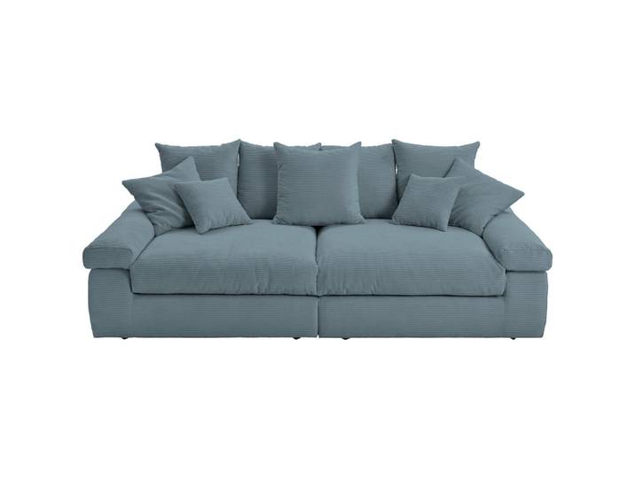 Ambia Home Bigsofa, Blaugrau, Kunststoff, 4-Sitzer, 260x90x140 cm, Stoffauswahl, Rücken echt, Wohnzimmer, Sofas & Couches, Sofas, Bigsofas