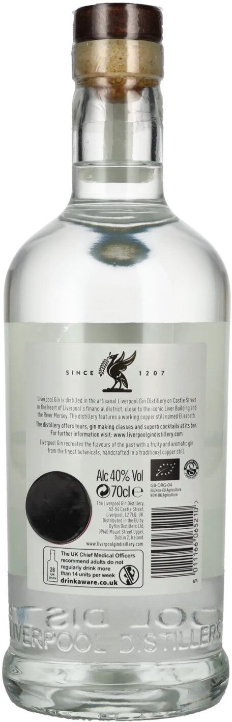 Liverpool Gin Liverpool Organic Dry Gin 40% Vol. 0,7l