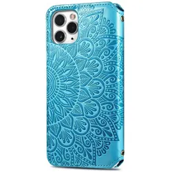 König Design Hülle Handy Schutz für Apple iPhone 11 Pro Max Case Flip Cover Tasche Etuis Blau (Apple iPhone 11 Pro Max), Smartphone Hülle, Blau