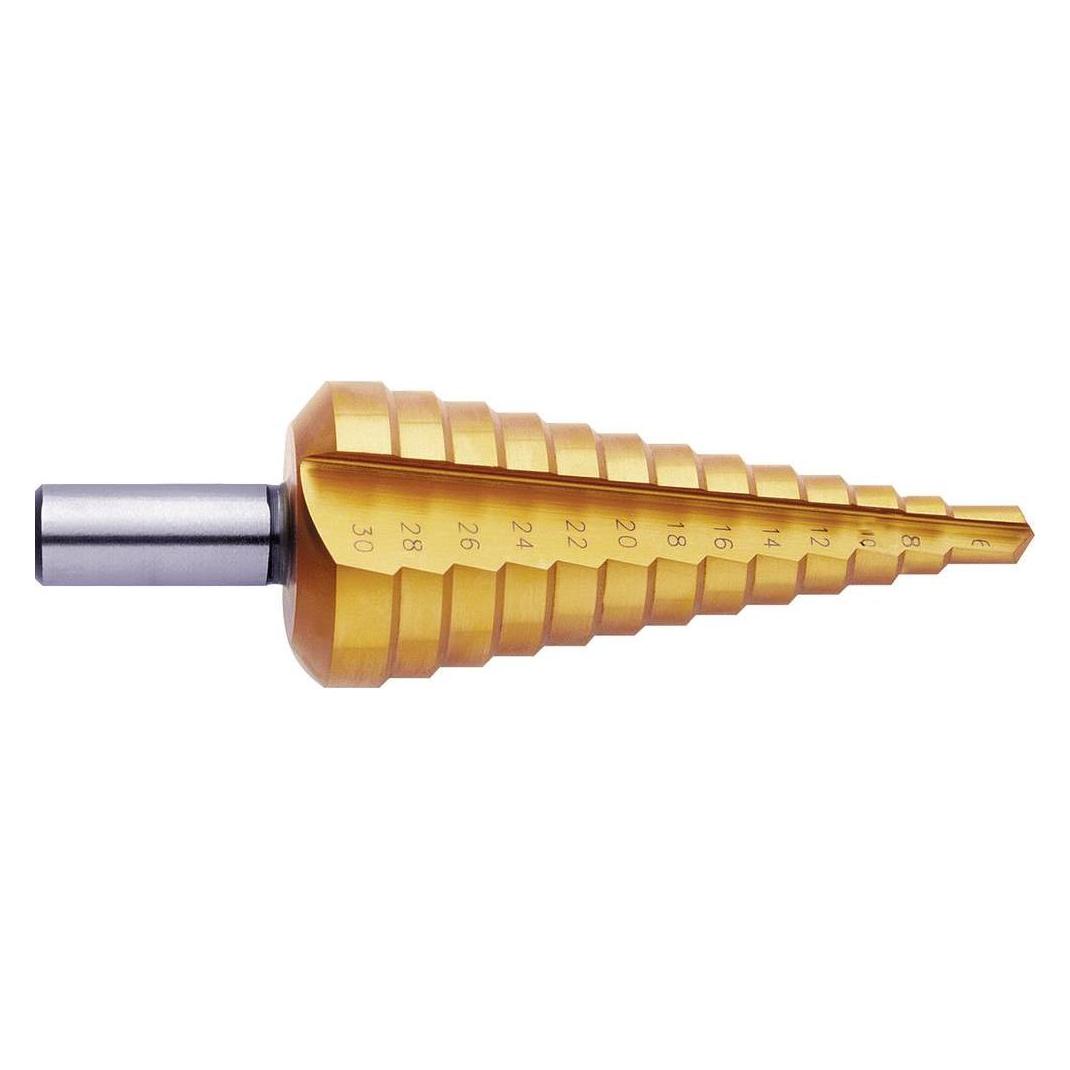 Exact HSS Stufenbohrer 6 - 30 mm TiN (10 mm) (5348)