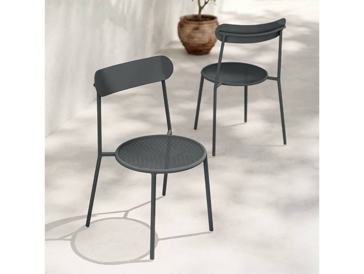 AMURANO Stapelstuhl Stone (2er-Set)