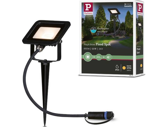 Paulmann Plug & Shine LED Gartenstrahler Fluter Einzelspot
