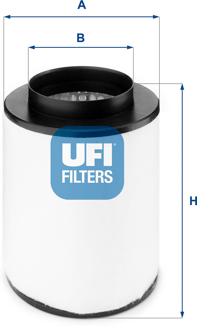 Ufi Luftfilter 27b5400 Filtereinsatz 194mm Für Vag