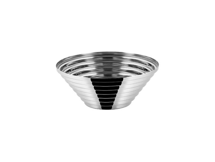 Alessi - Corbeille Archivio - Argent - Acier inoxydable poli - Designer Giulio Confalonieri